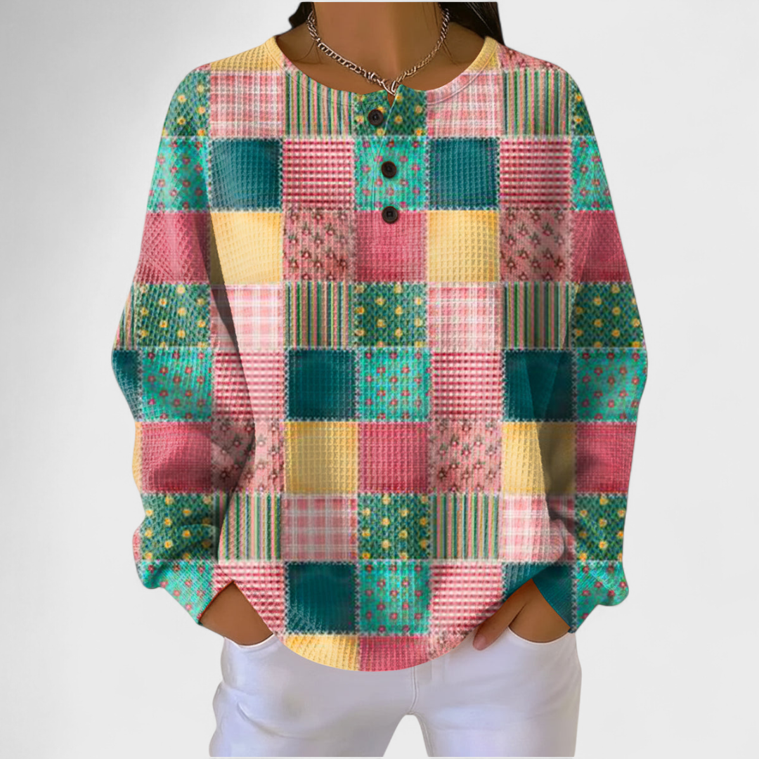 VILMA™ | Maglione Patchwork Multicolore