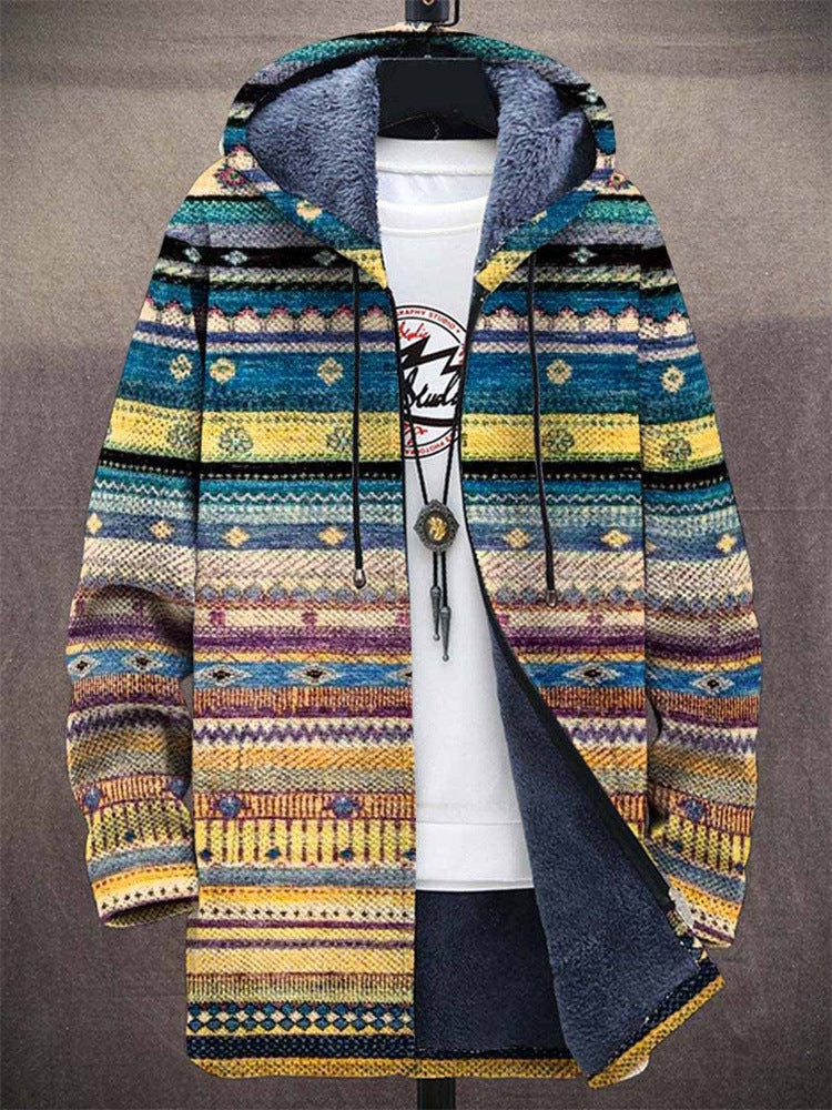 DELFINA™ | Cardigan con Cappuccio Fantasia Artistica