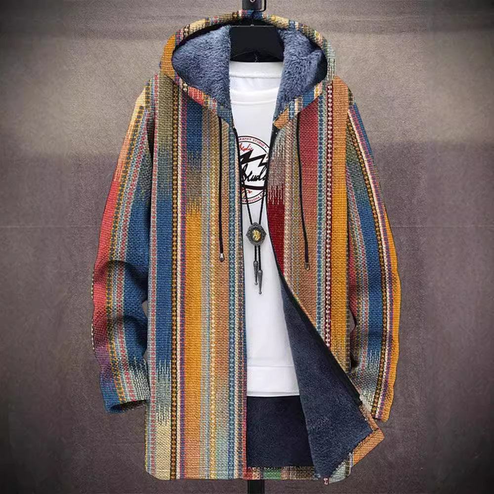 DELFINA™ | Cardigan con Cappuccio Fantasia Artistica