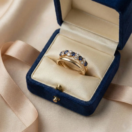 EVELINA | Anello Dorato con Cristalli