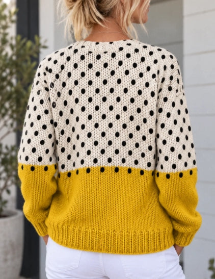 ANTONELLA™ | Cardigan bicolore in maglia morbida