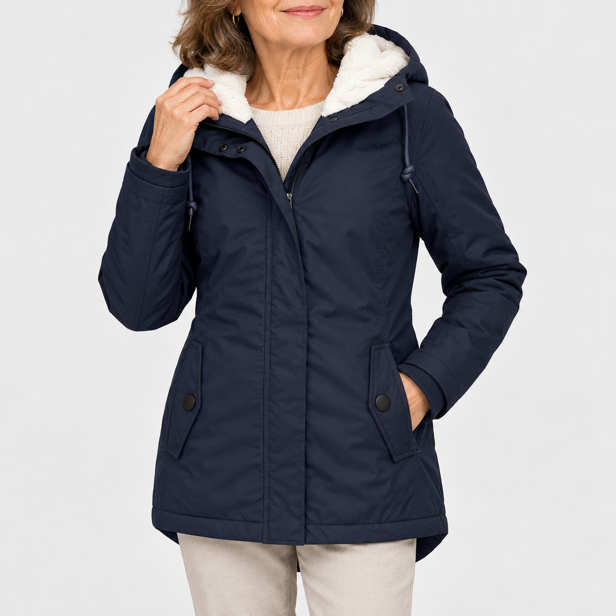FENVAR™ | Parka Imbottito con Cappuccio in Sherpa