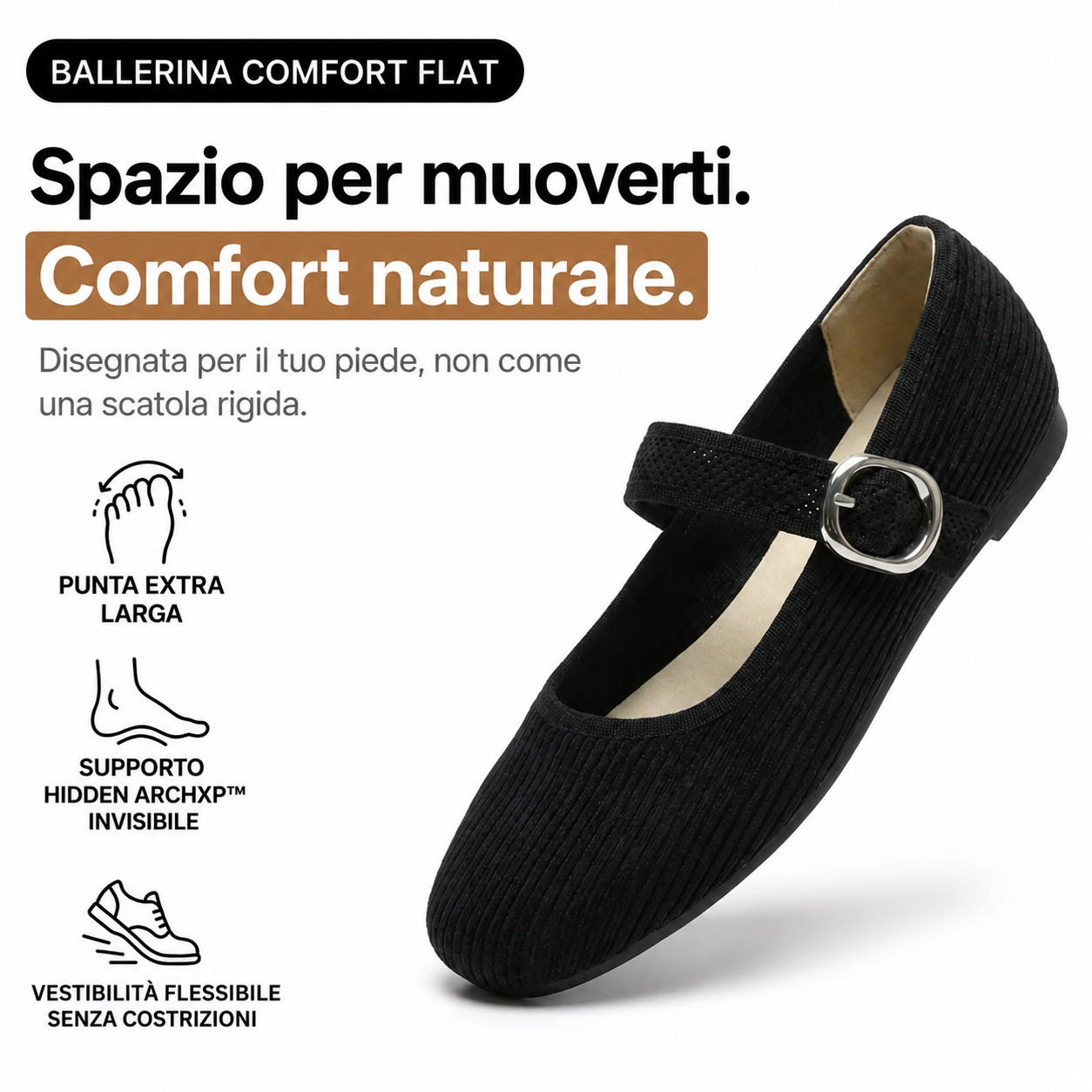 CHIARA VENTURI™ | Ballerine comfort