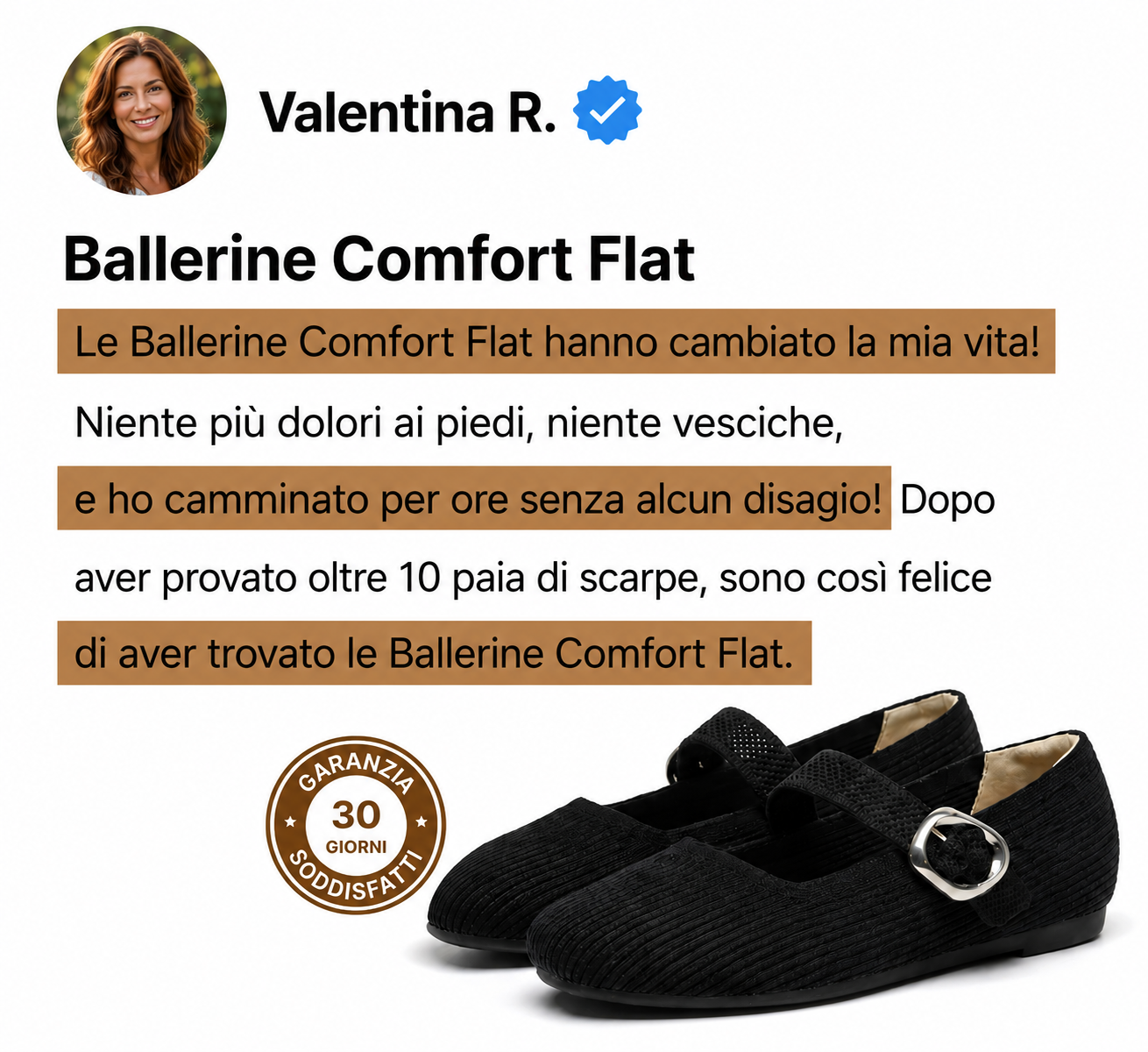 CHIARA VENTURI™ | Ballerine comfort