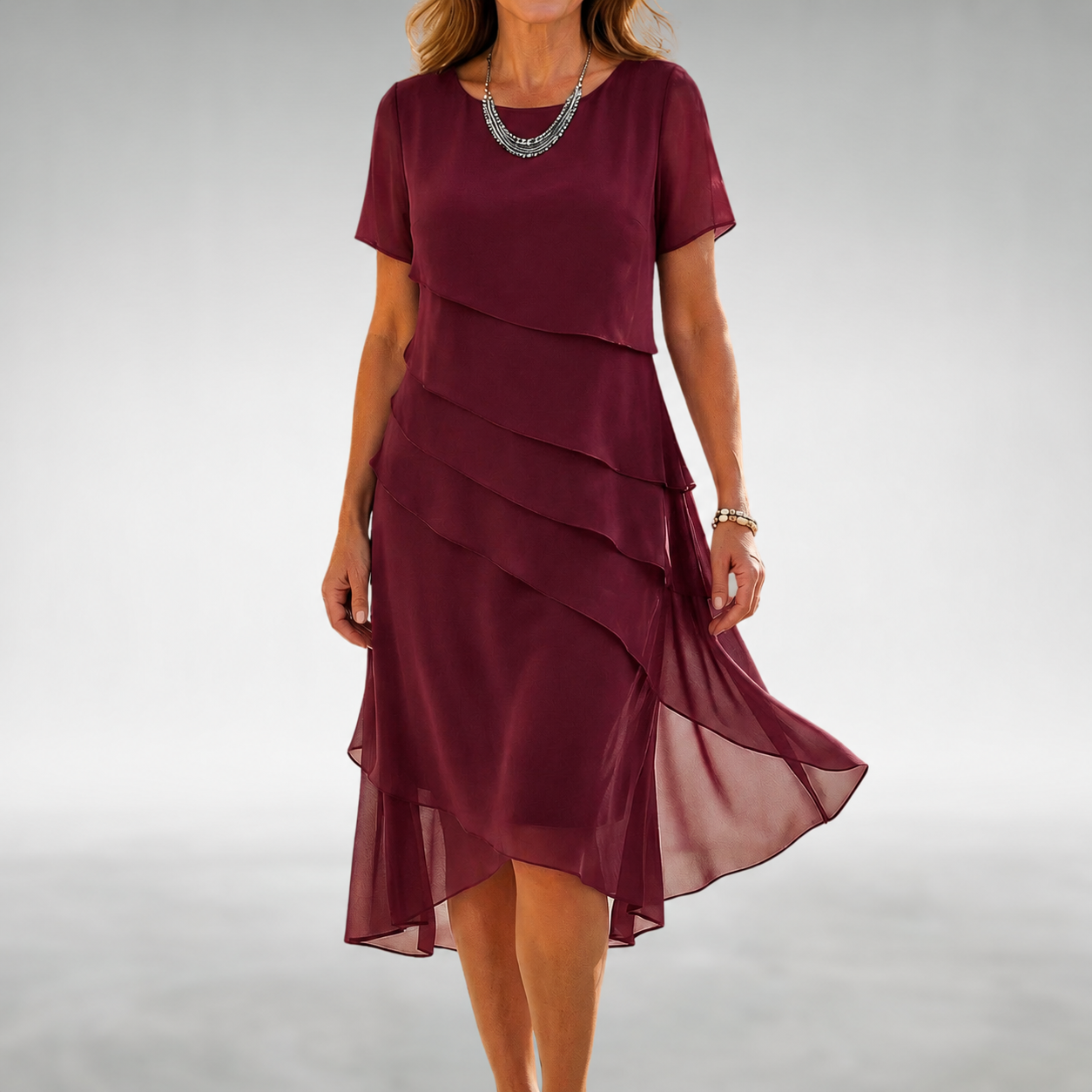 GEMMA™ | Abito Midi a Strati