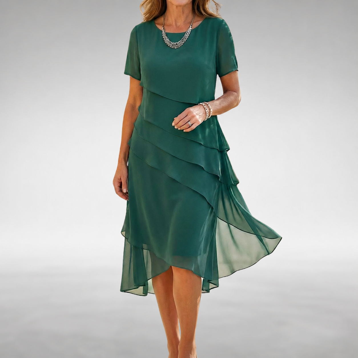 GEMMA™ | Abito Midi a Strati
