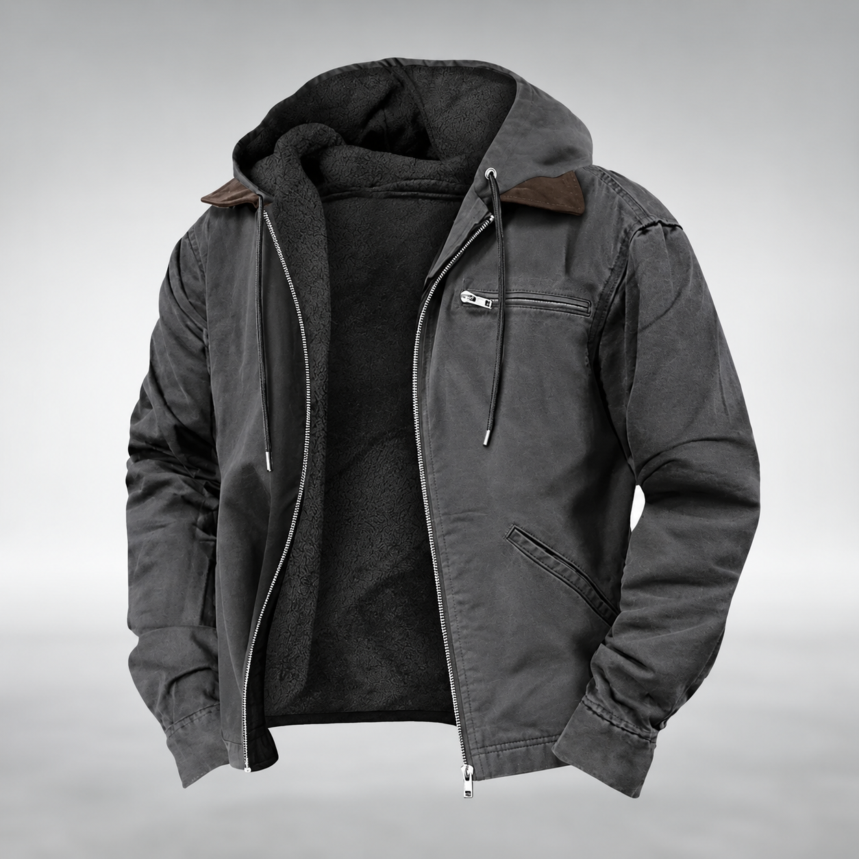 ALESSIO | Giacca Casual con Cappuccio