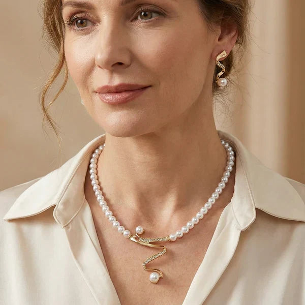 IMMACOLATA | Set Collana e Orecchini con Perle Naturali