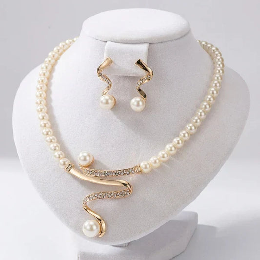 IMMACOLATA | Set Collana e Orecchini con Perle Naturali
