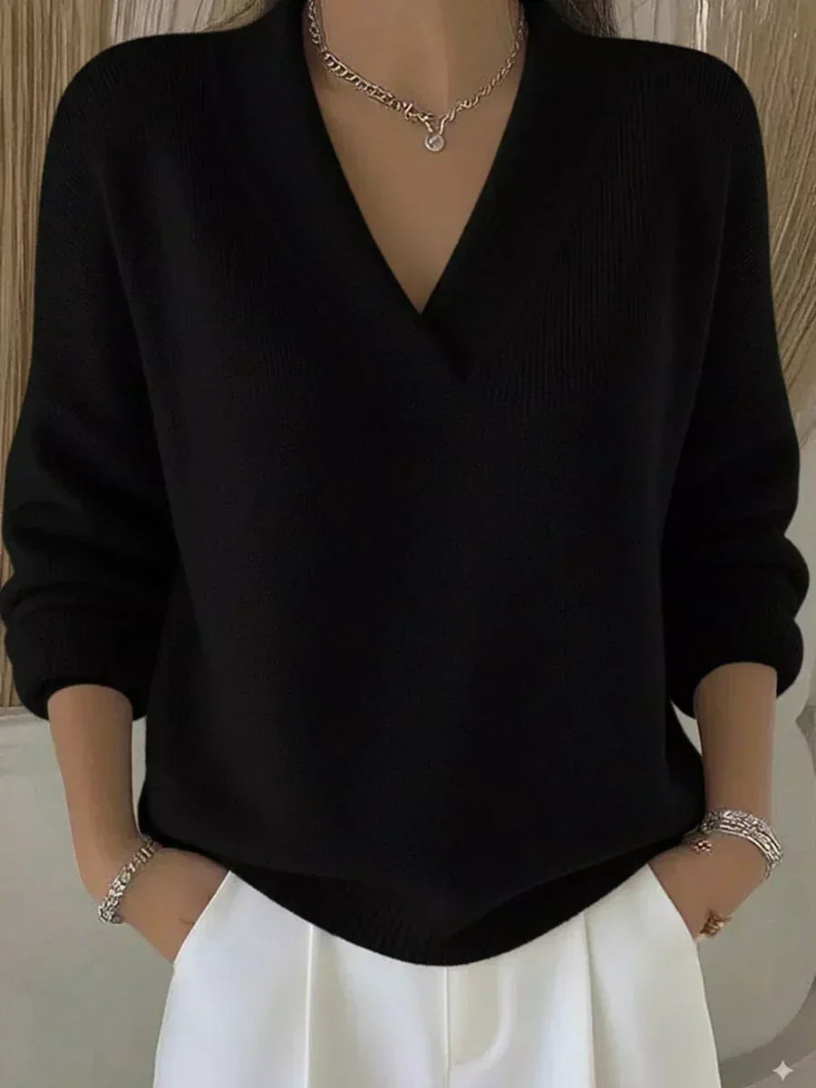 ORTENSIA™ | Maglione Morbido con Scollo a V