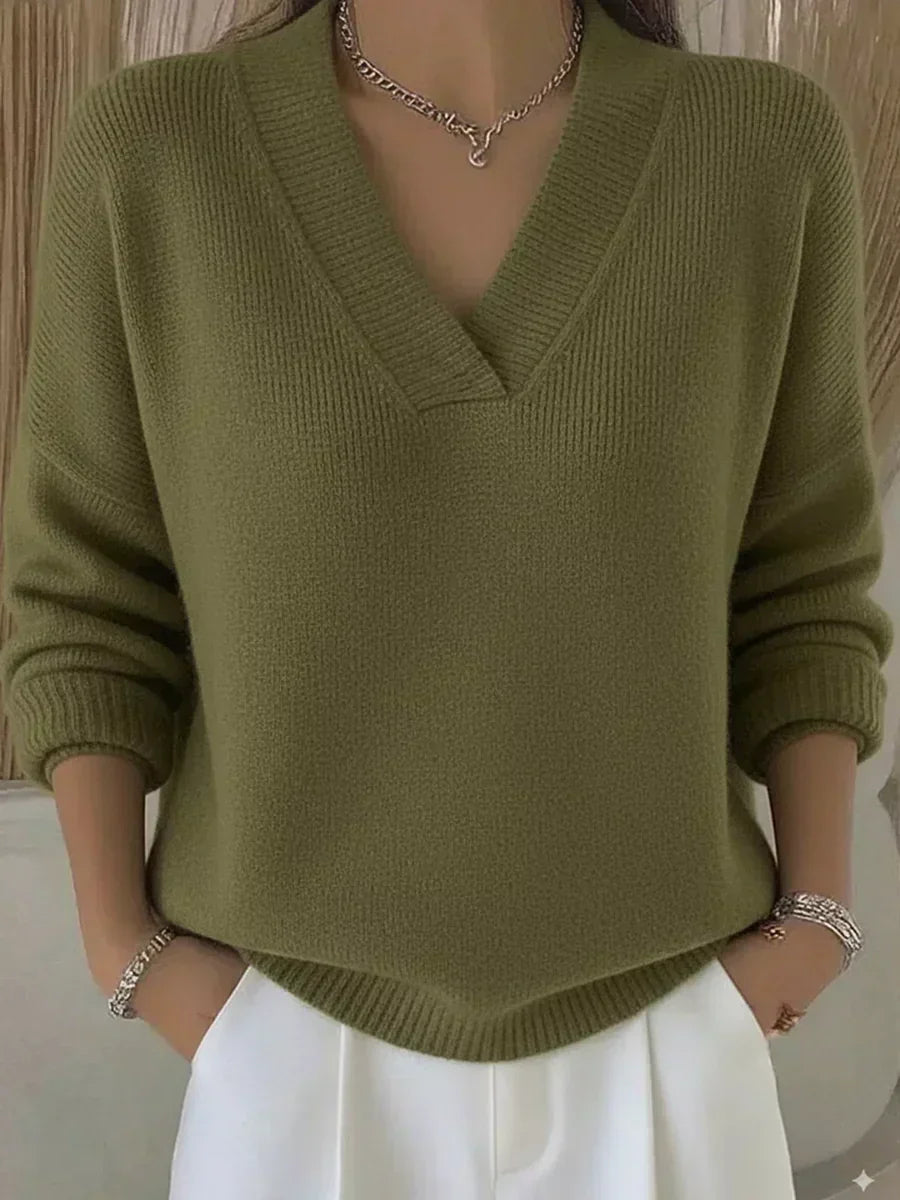 ORTENSIA™ | Maglione Morbido con Scollo a V