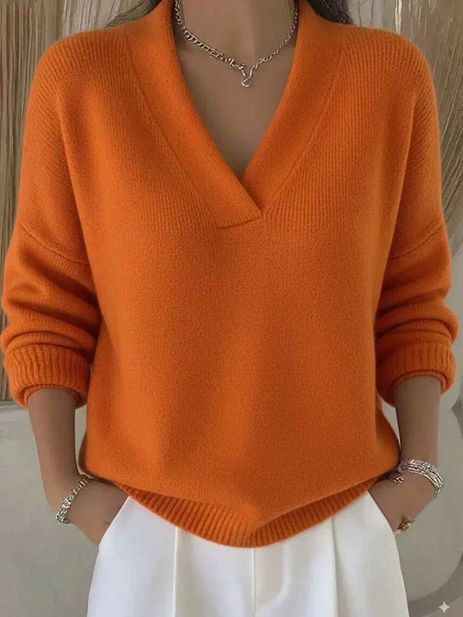 ORTENSIA™ | Maglione Morbido con Scollo a V