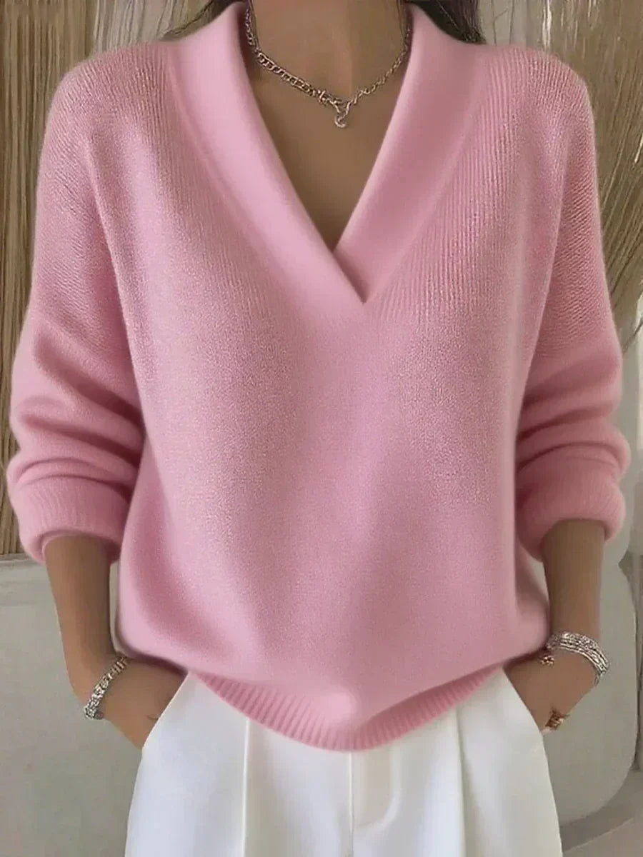 ORTENSIA™ | Maglione Morbido con Scollo a V