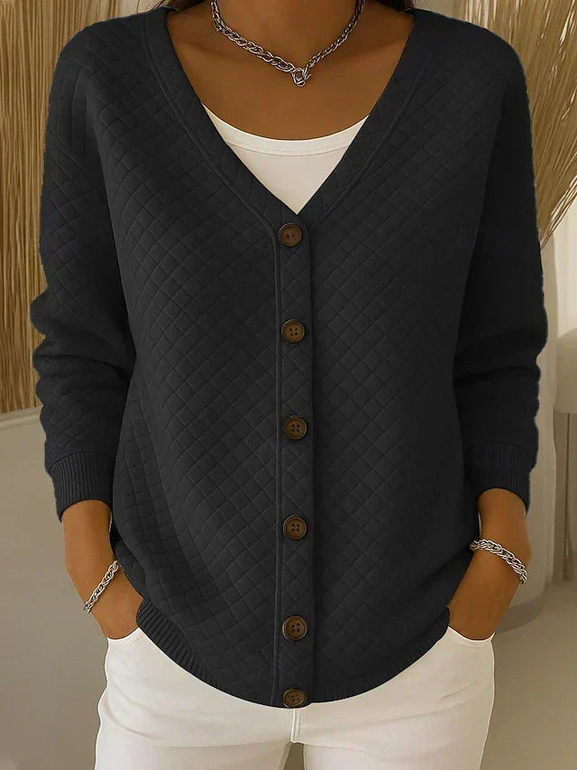 LEONORA™ | Cardigan Trapuntato con Bottoni