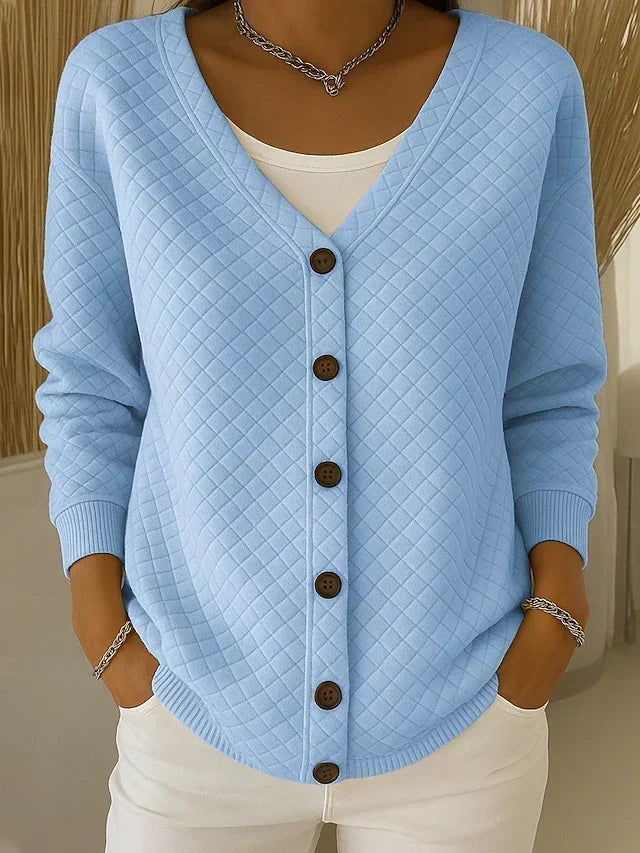 LEONORA™ | Cardigan Trapuntato con Bottoni