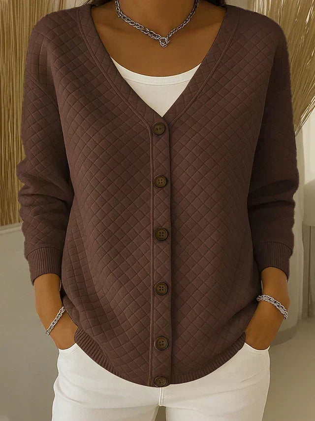 LEONORA™ | Cardigan Trapuntato con Bottoni