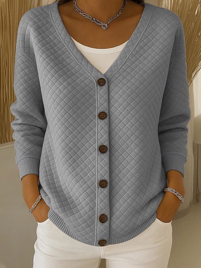 LEONORA™ | Cardigan Trapuntato con Bottoni