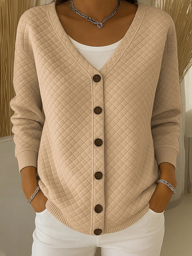 LEONORA™ | Cardigan Trapuntato con Bottoni