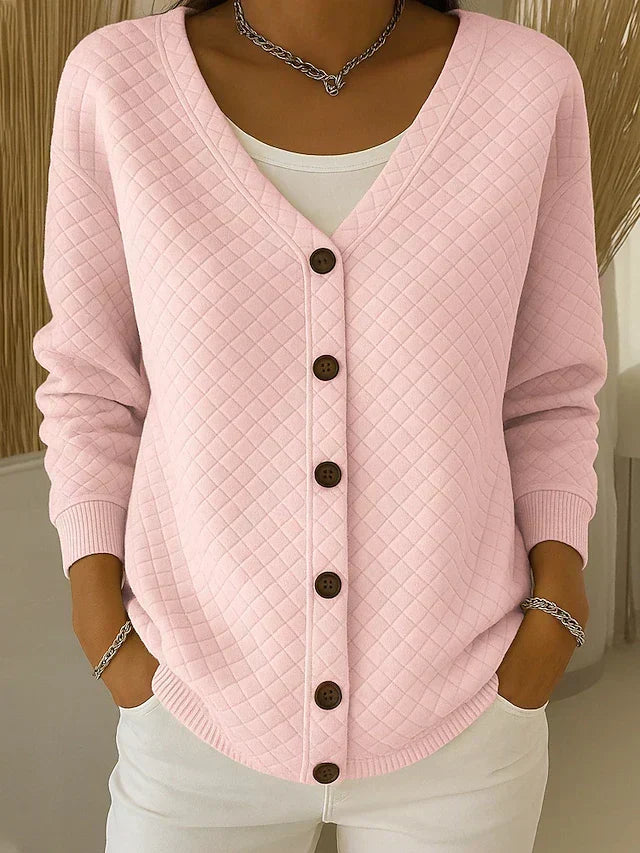 LEONORA™ | Cardigan Trapuntato con Bottoni