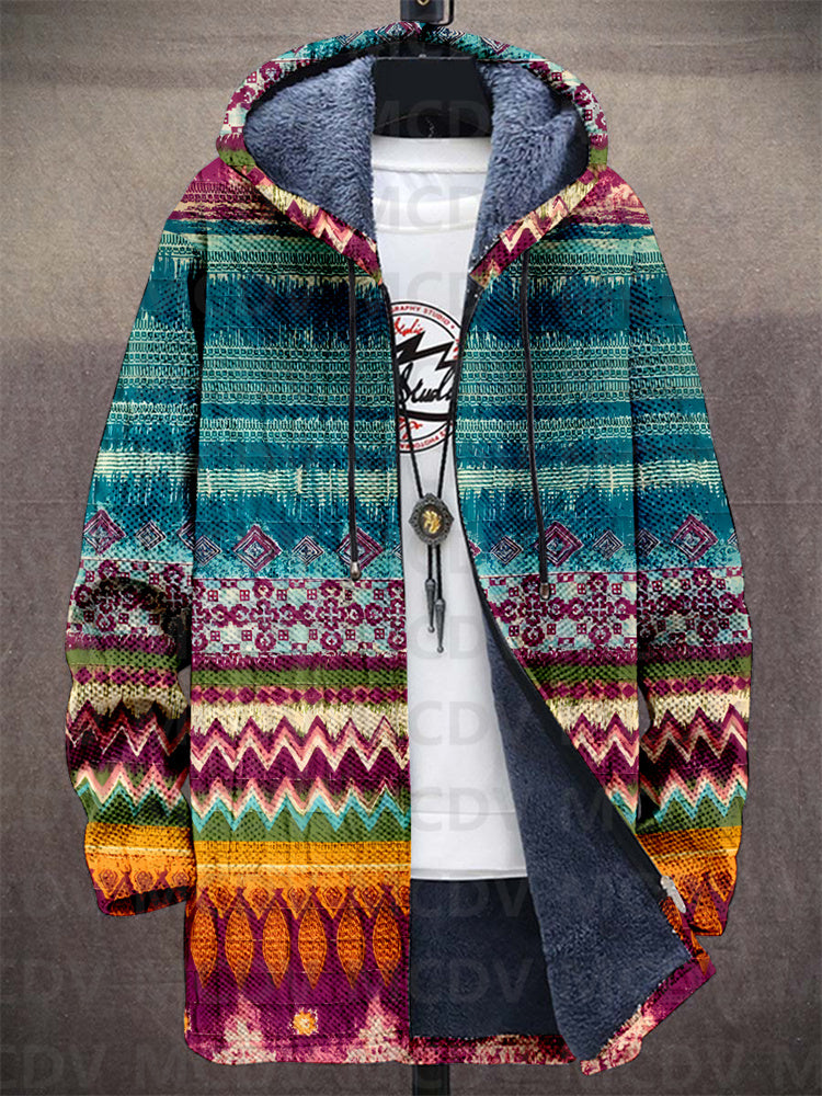 ITALA™ | Cardigan con Cappuccio Petrolio e Magenta