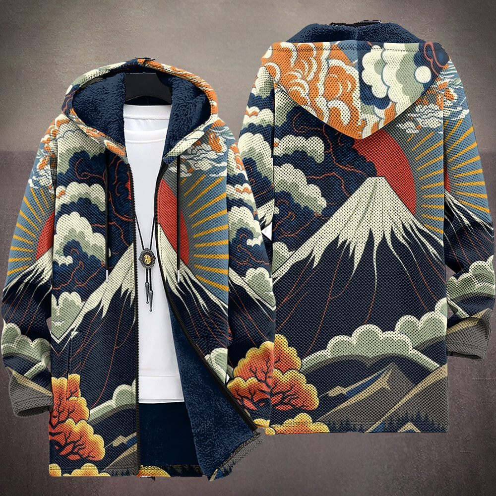 IOLANDA™ | Cardigan con Cappuccio Blu Notte