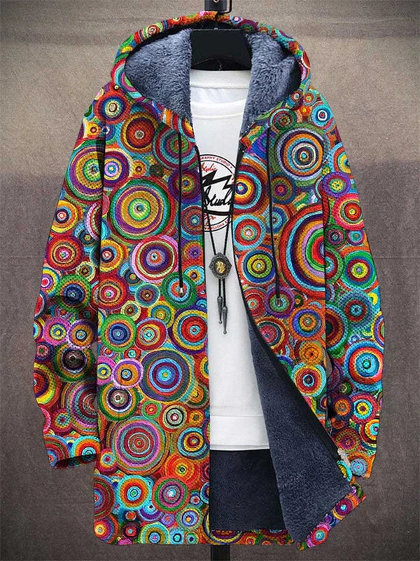CONCETTA™ | Cardigan con Cappuccio Stampa Arcobaleno
