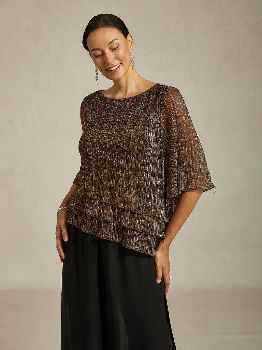 METALLIC SHIMMER BLOUSE