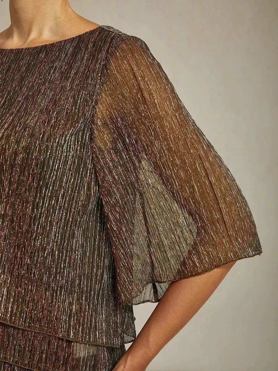 METALLIC SHIMMER BLOUSE