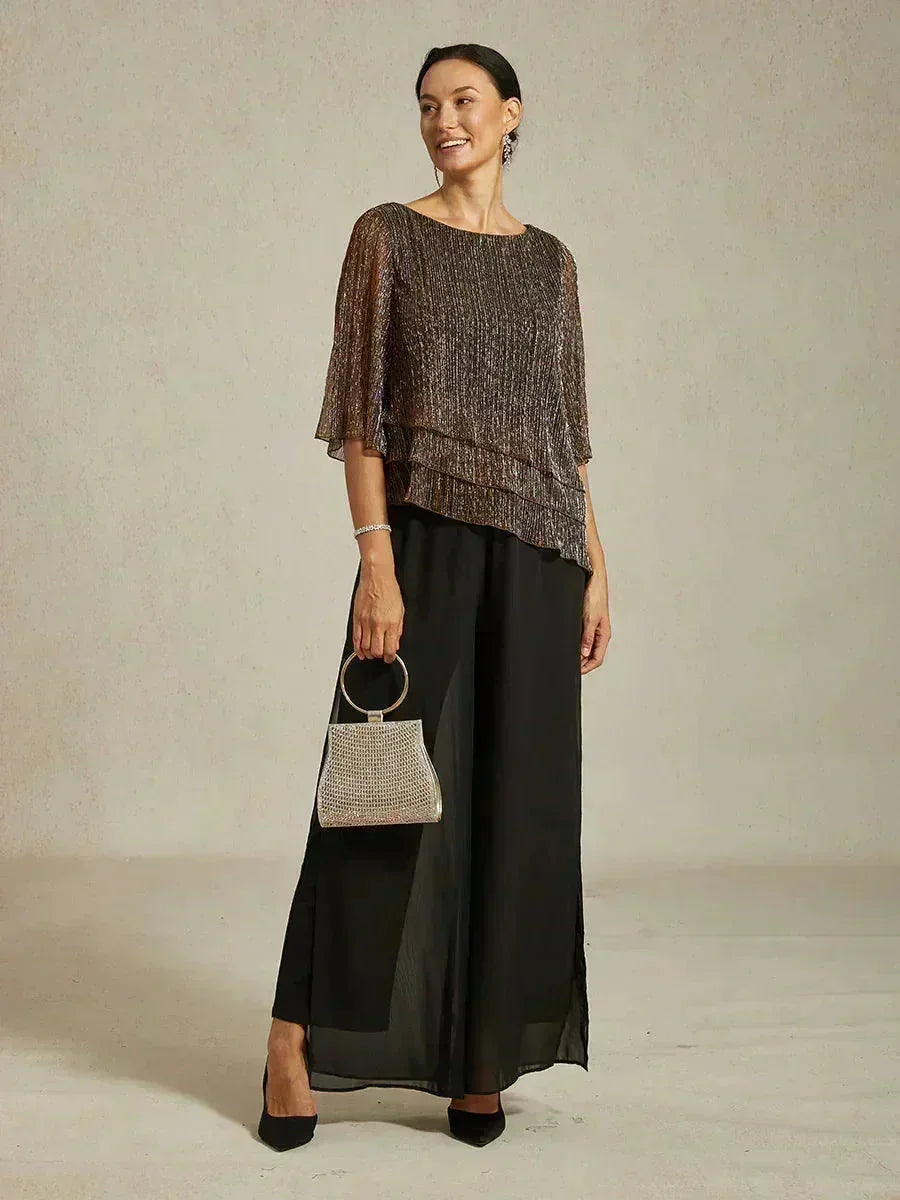 METALLIC SHIMMER BLOUSE