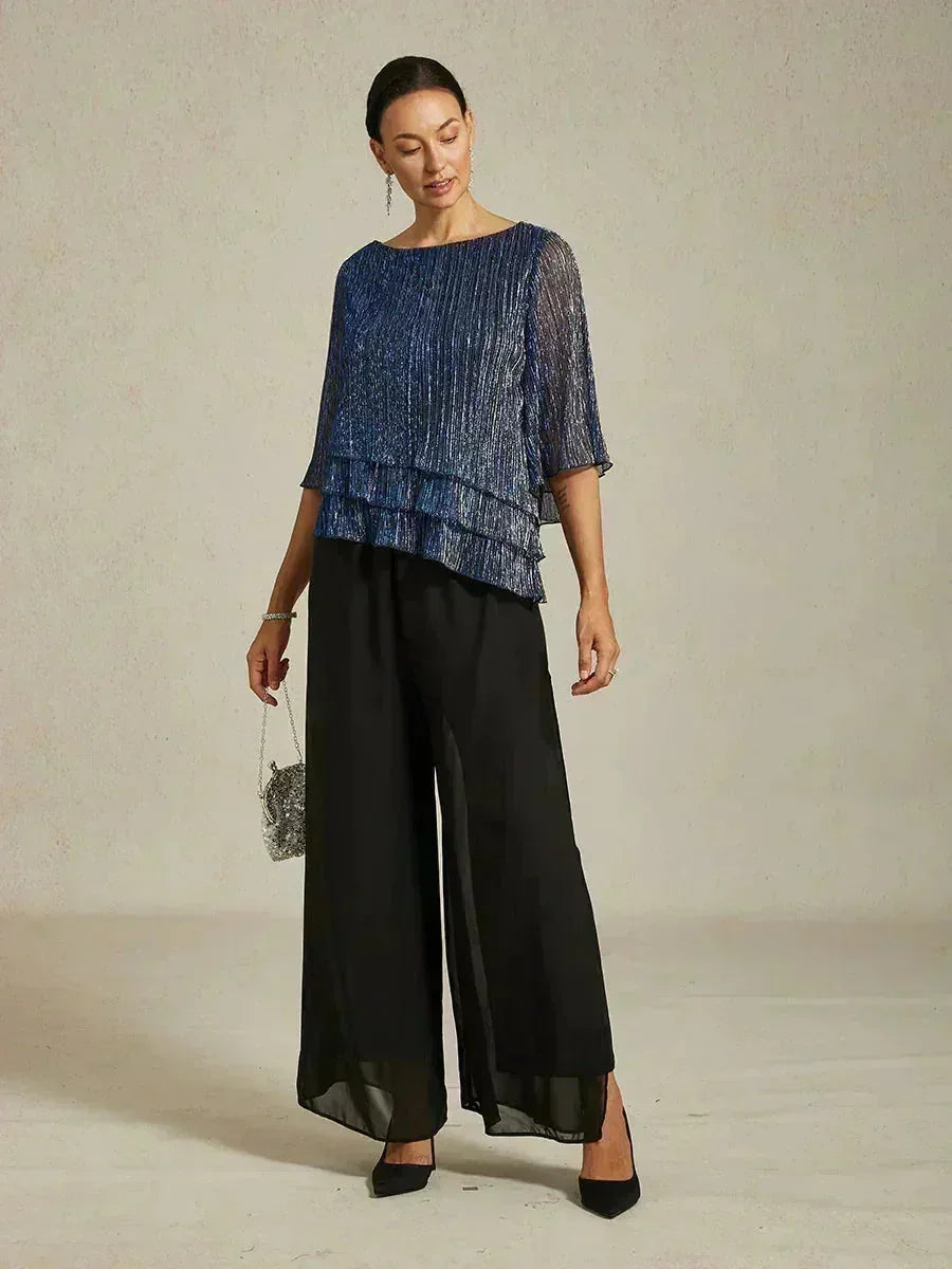 METALLIC SHIMMER BLOUSE
