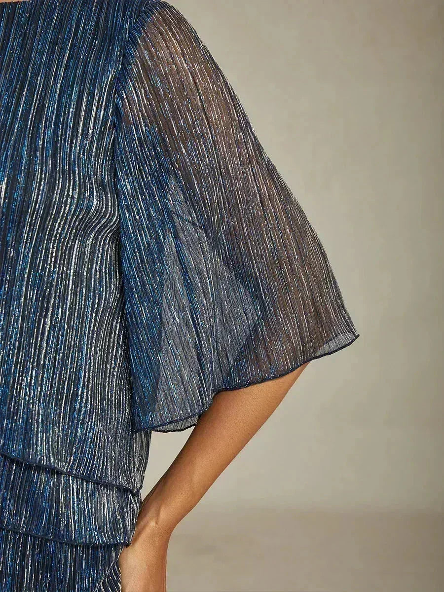 METALLIC SHIMMER BLOUSE