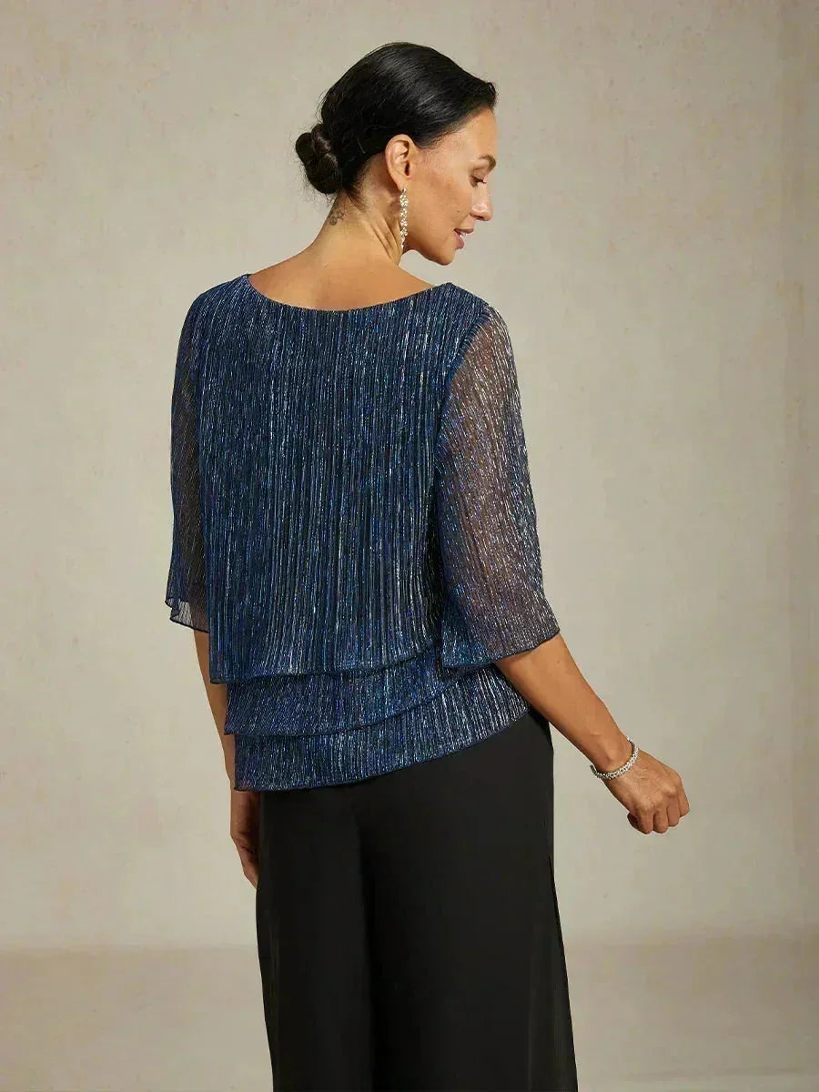 METALLIC SHIMMER BLOUSE