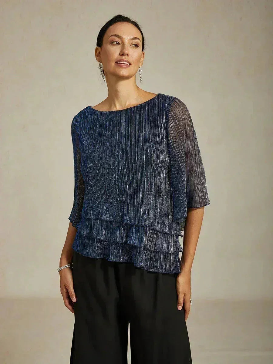 METALLIC SHIMMER BLOUSE