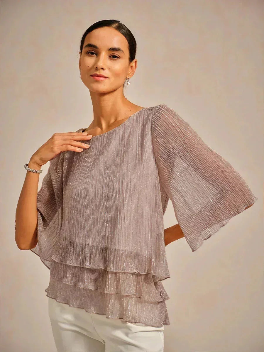 METALLIC SHIMMER BLOUSE