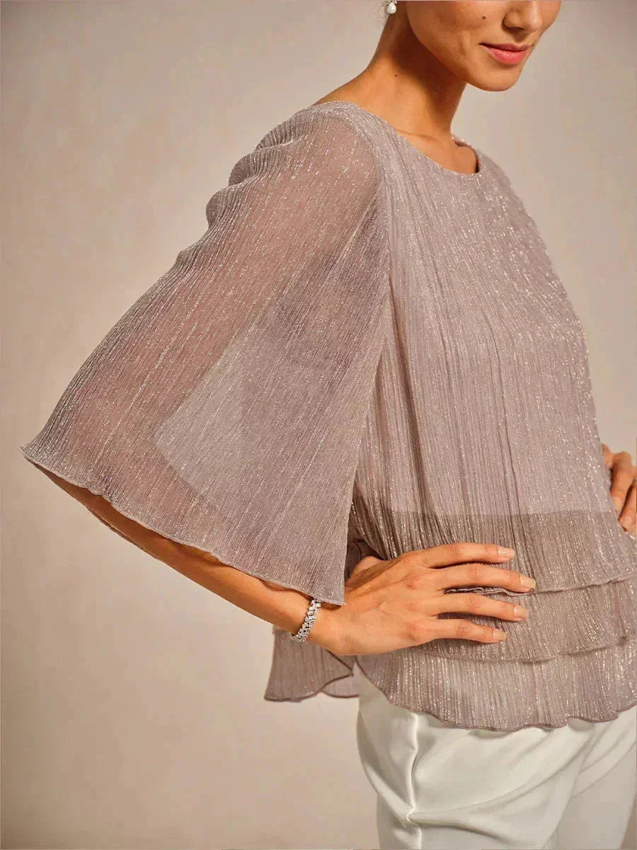 METALLIC SHIMMER BLOUSE