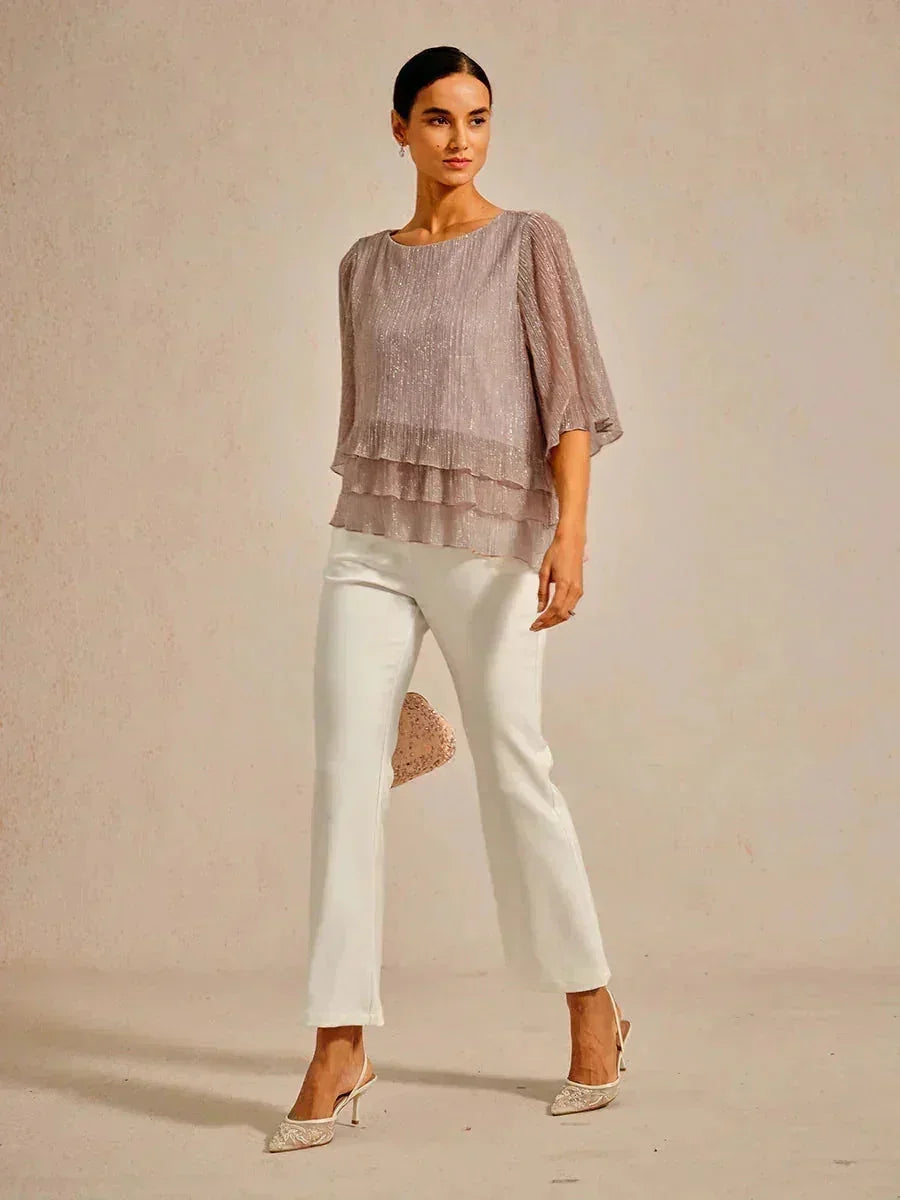 METALLIC SHIMMER BLOUSE
