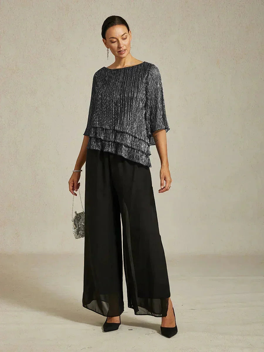 METALLIC SHIMMER BLOUSE