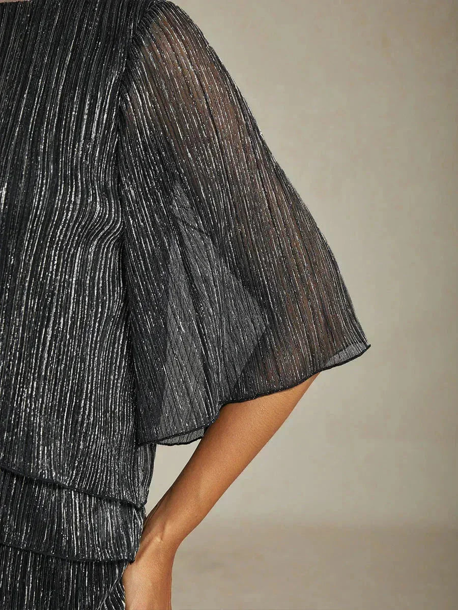 METALLIC SHIMMER BLOUSE