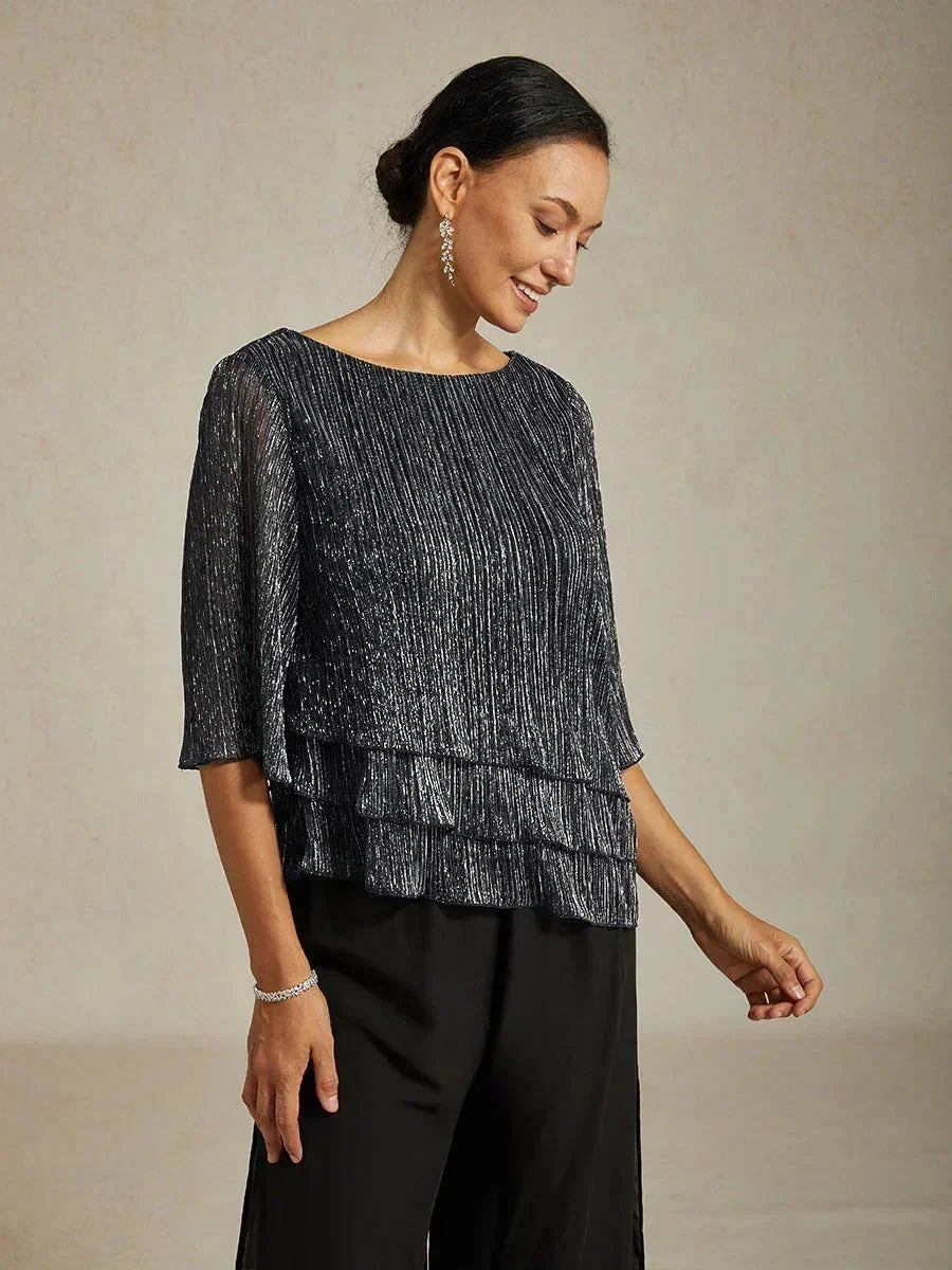 METALLIC SHIMMER BLOUSE