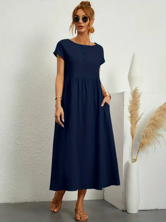 Gabrielle™ — Abito Midi Fluttuante dall'Eleganza Intramontabile