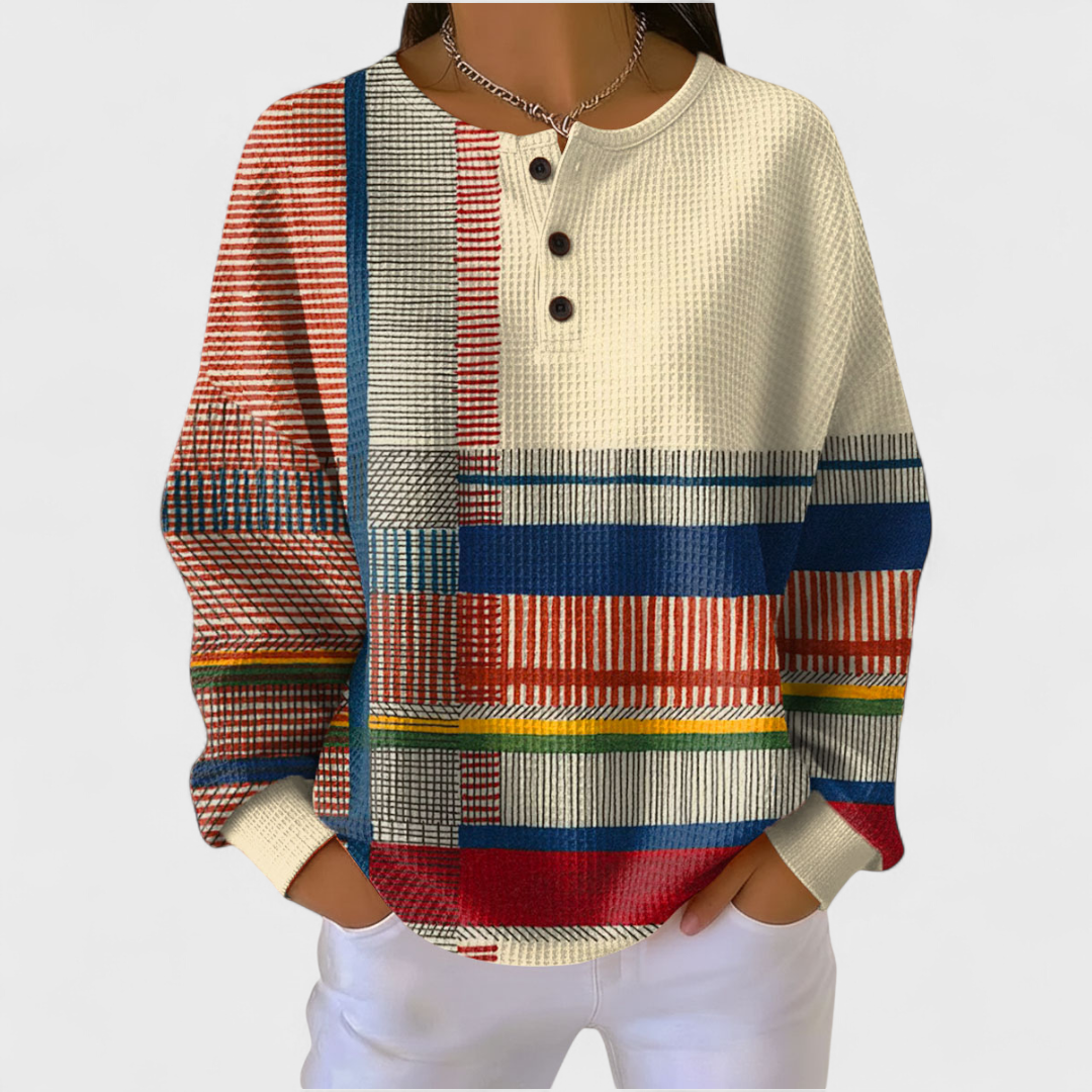 GIACINTA™ | Maglione a Righe Multicolore