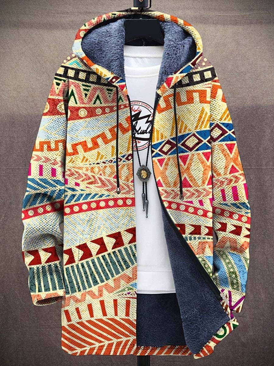 FIORELLA™ | Cardigan con Cappuccio Panna e Rosso