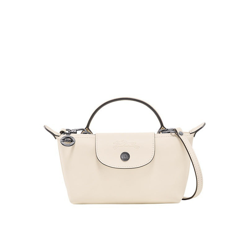 Borsa Mini Longchamp in pelle - Bianca