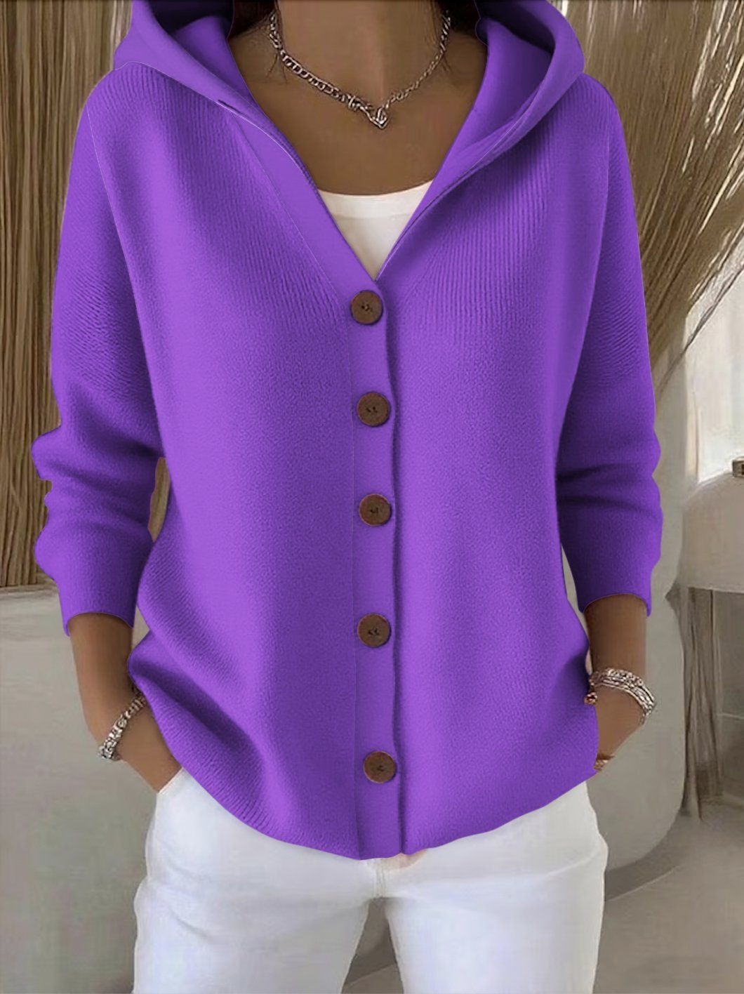 ROSALIA™ | Cardigan con Cappuccio
