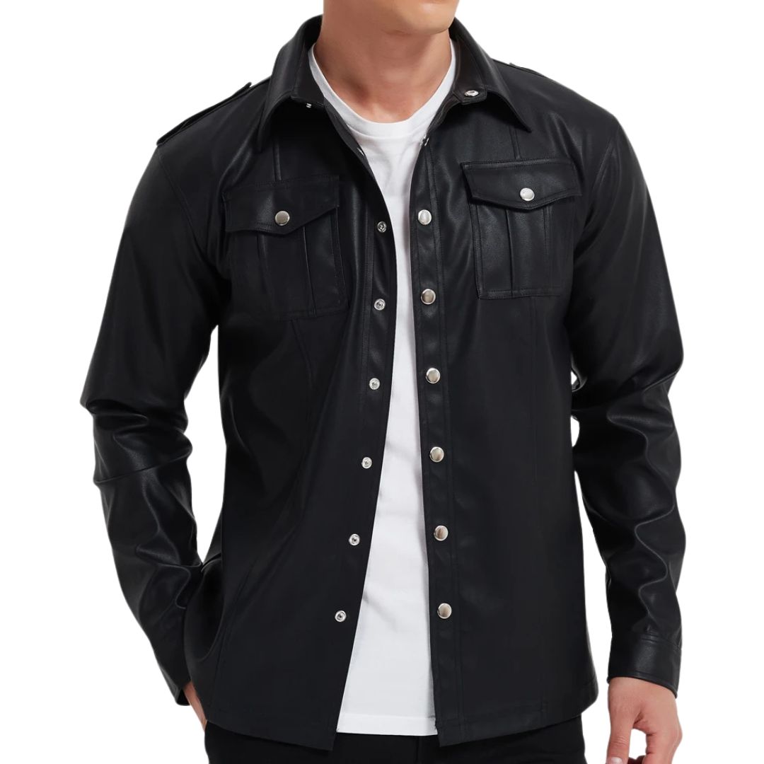 ALDO | Maglia in Pelle a Manica Lunga