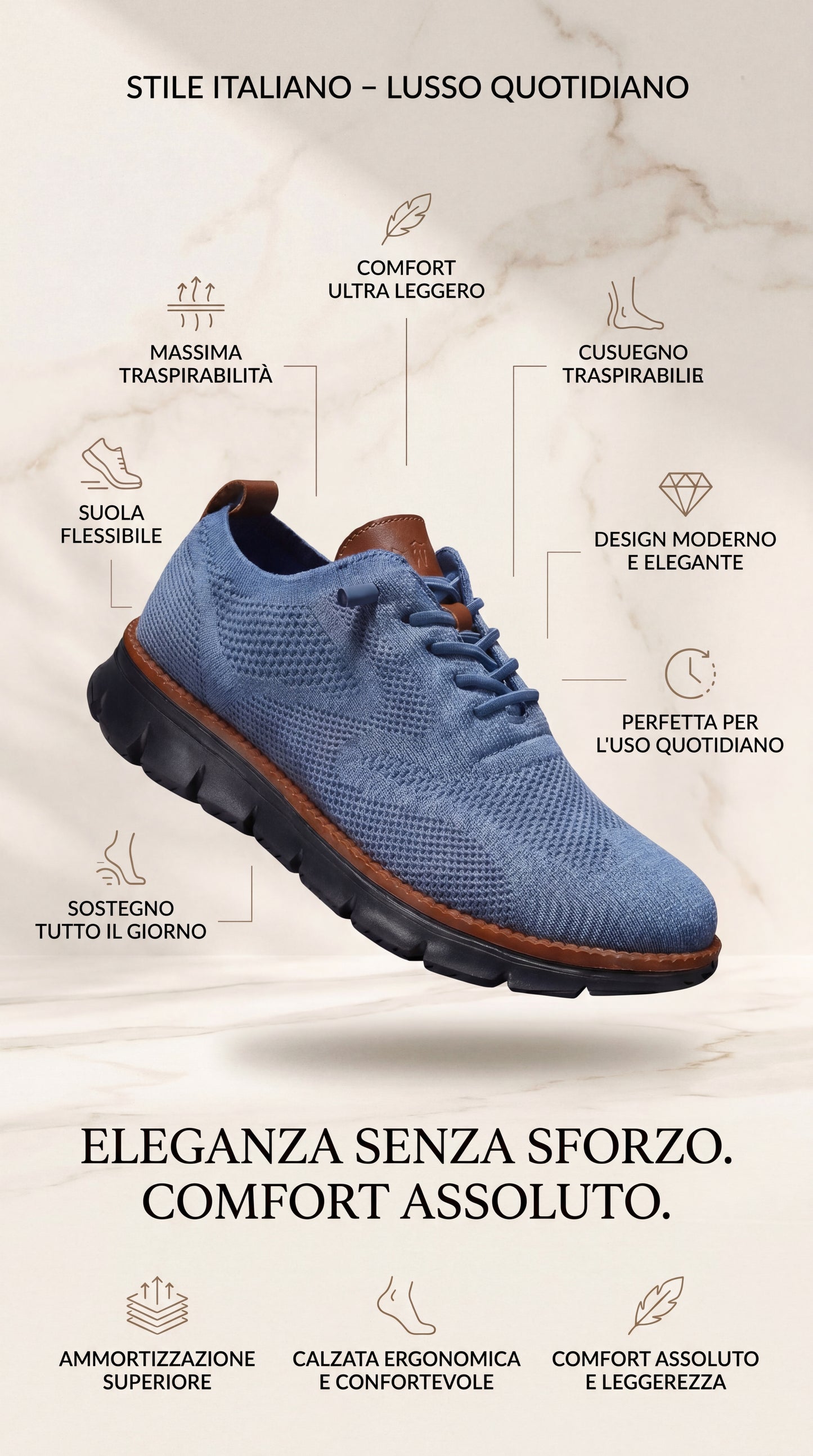 ZAPATOS ULTRACOMFORT™ | Azul-Negro