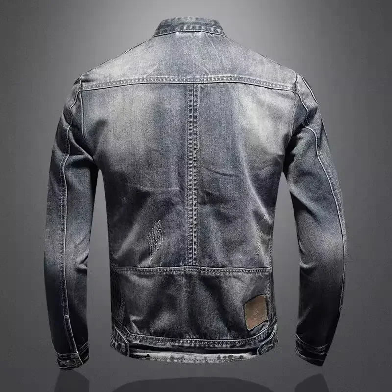 BRUNO | Giacca Denim Biker