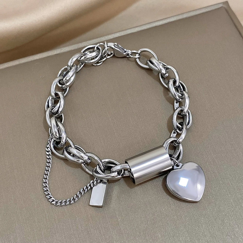 MARISTELLA | Bracciale con Ciondolo a Cuore Dorato