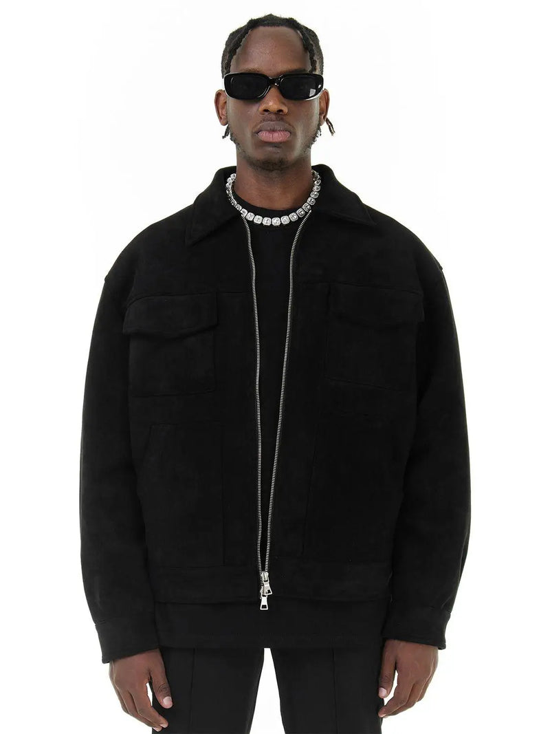 RENZO | Giacca Oversize in Camoscio