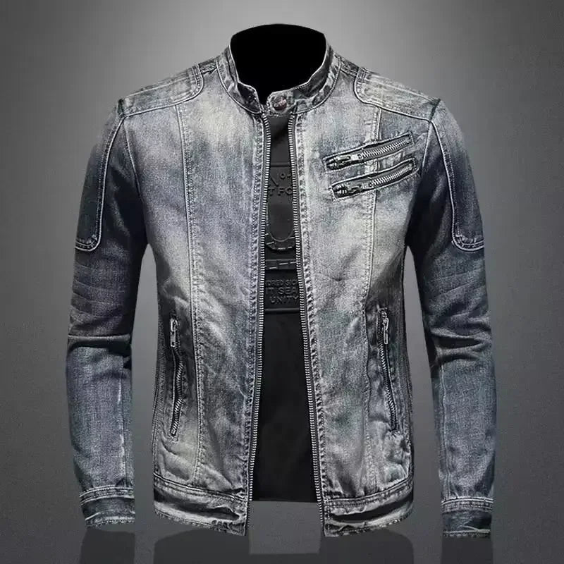 BRUNO | Giacca Denim Biker
